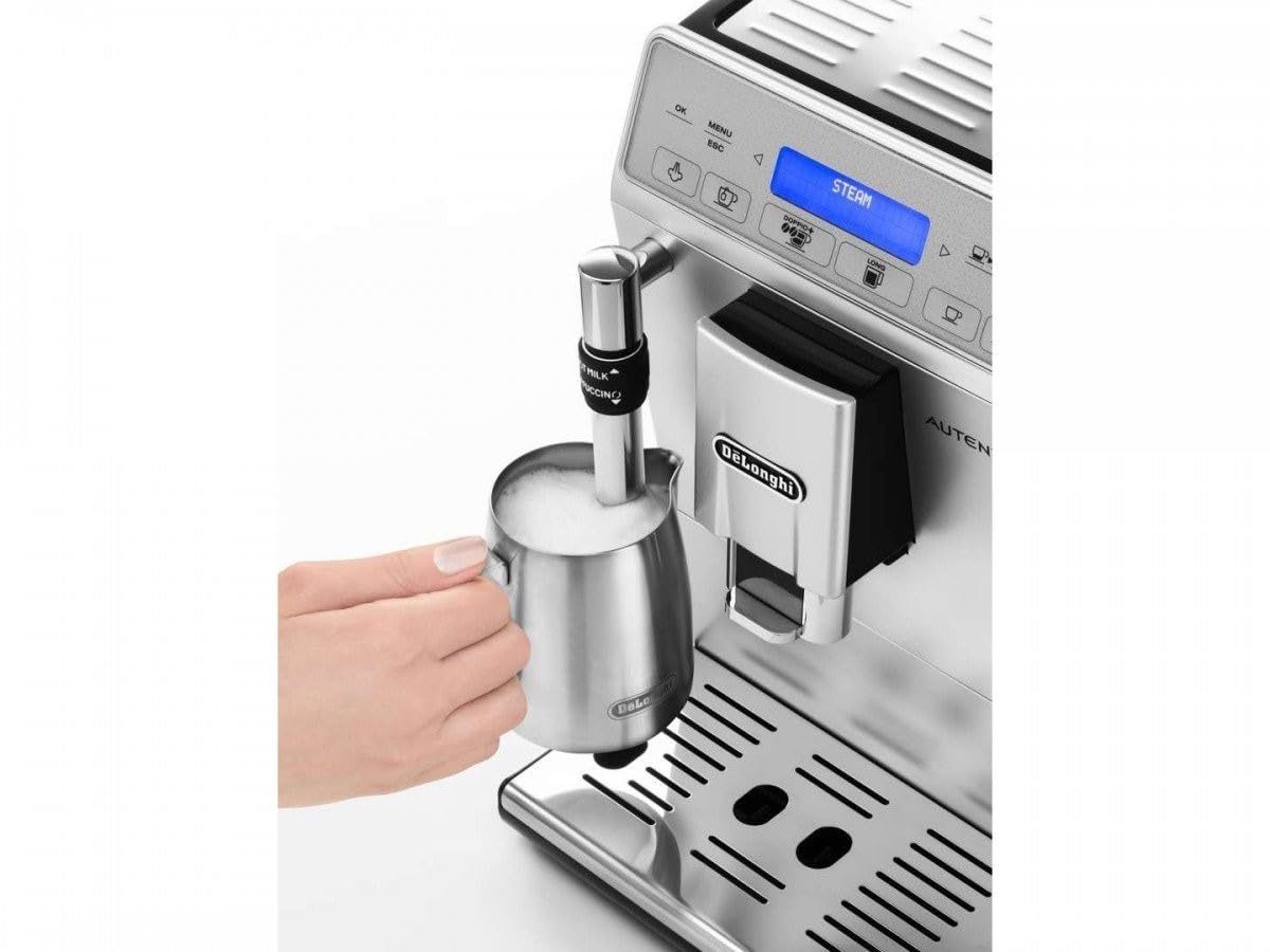 TechCaffe Expresso broyeur, Noir et Argent