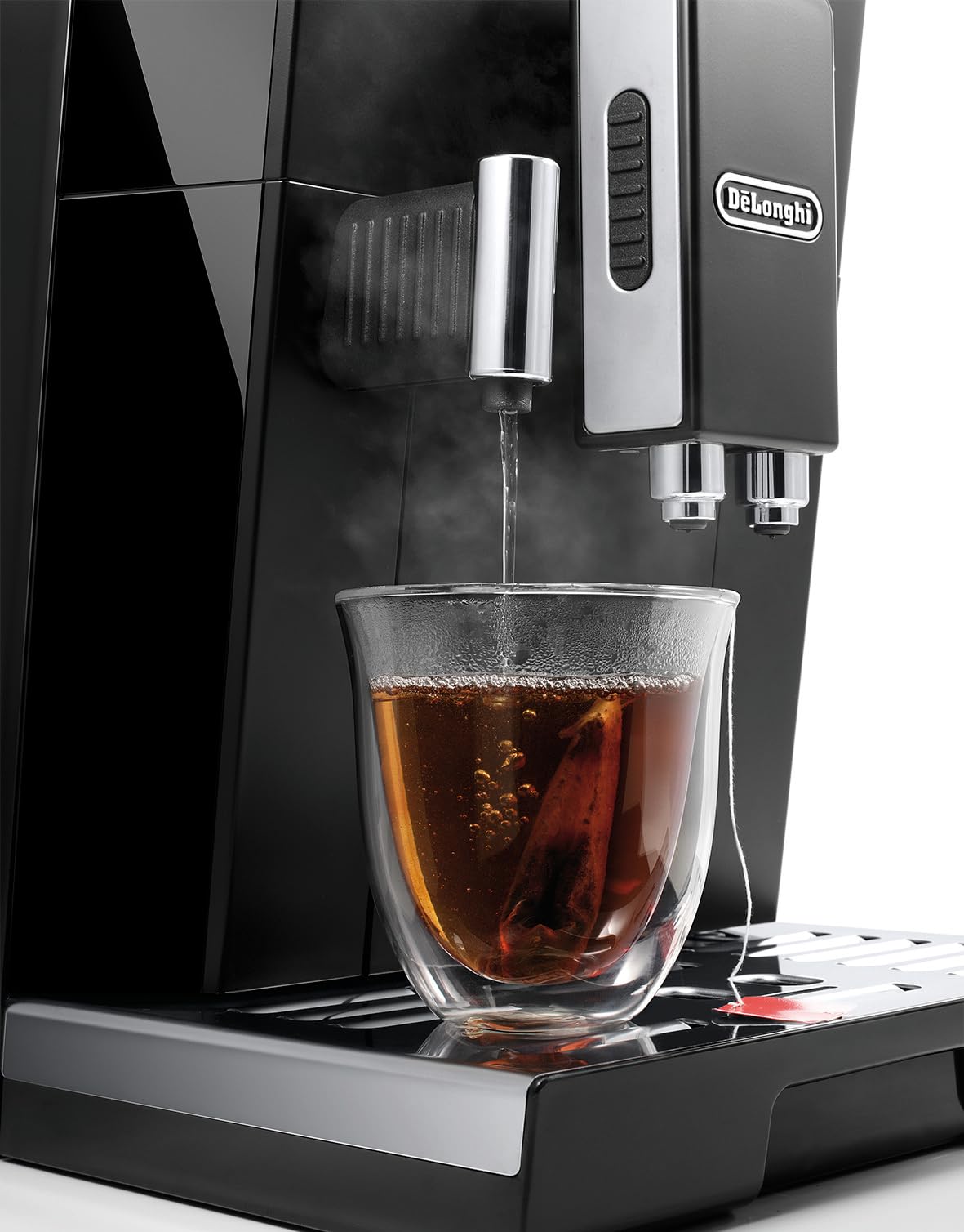 TechCaffe Eletta, Machine expresso avec broyeur, technologie exclusive boissons lactées, 2L,Noir