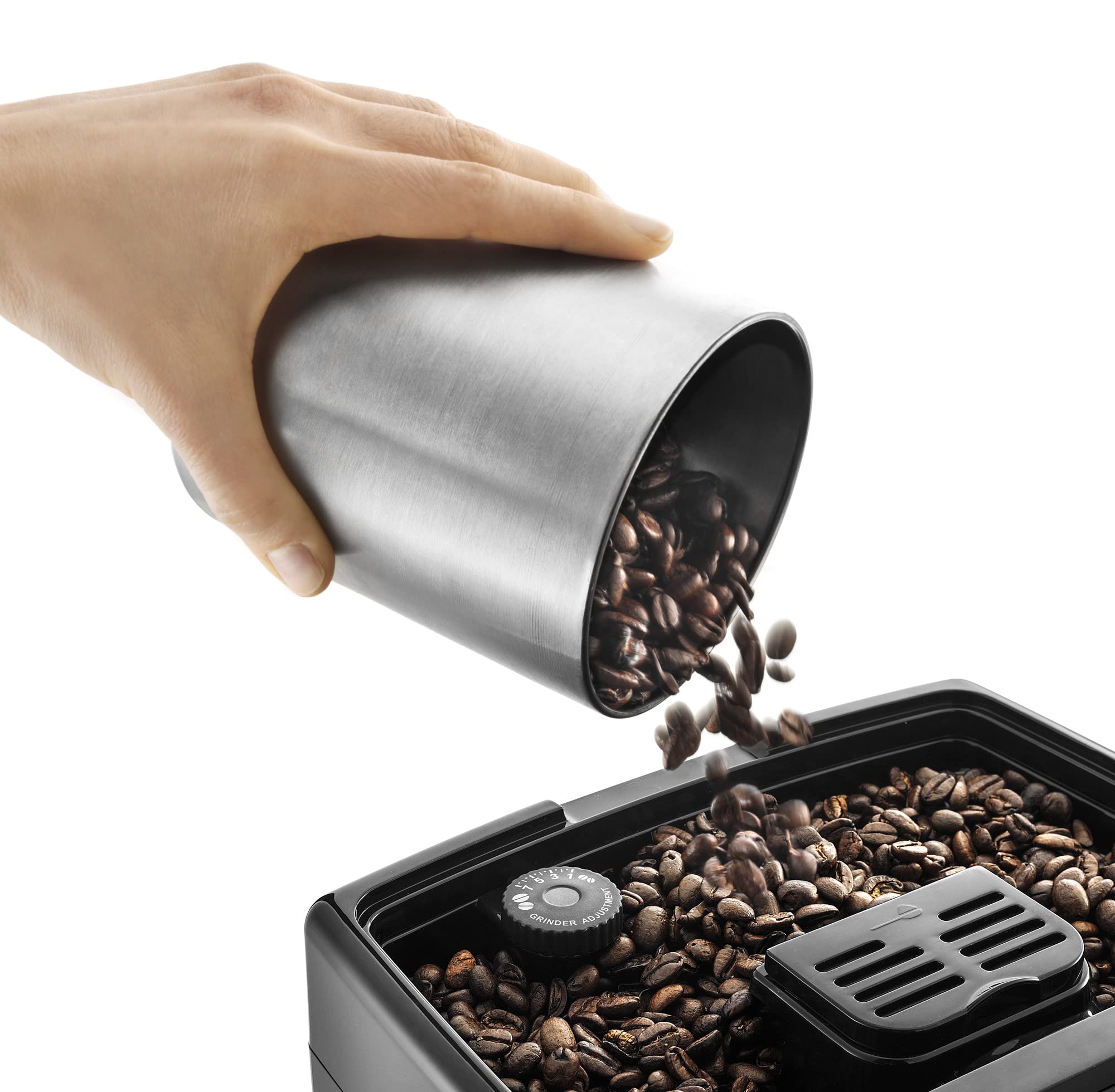 TechCaffe Dinamica Machine a Café Grain Cappuccino et Expresso, 1.8L, Noir