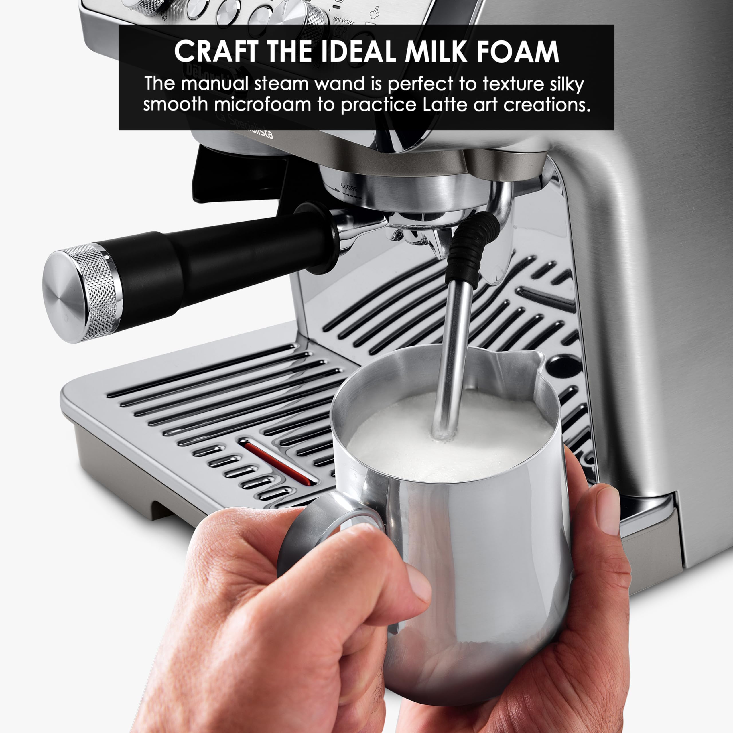 TechCaffe La Specialista Arte Evo, Machine à Café Espresso avec Fonction Cold Brew, Métal