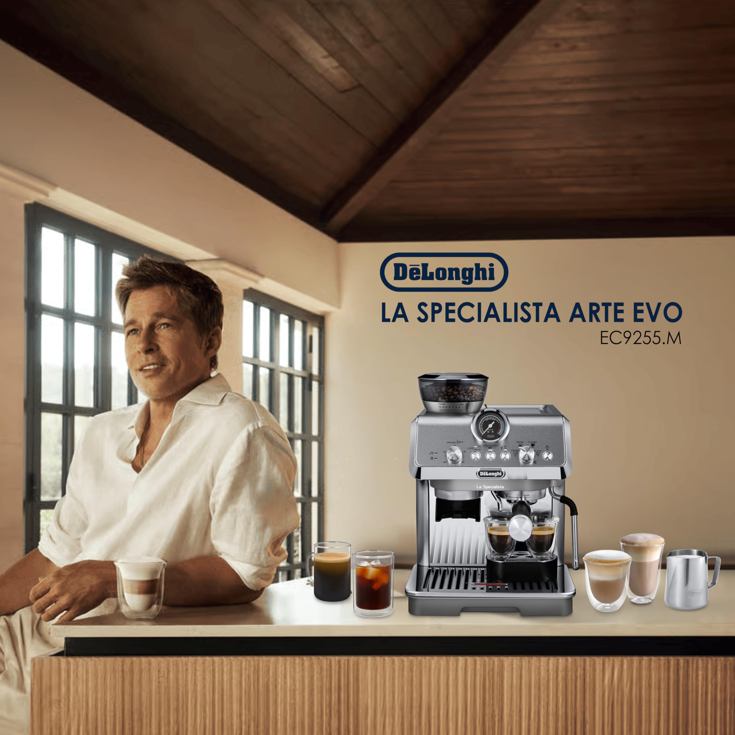 TechCaffe La Specialista Arte Evo, Machine à Café Espresso avec Fonction Cold Brew, Métal